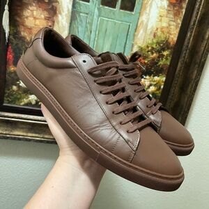 Oliver Cabell Low 1 MOCHA Leather Shoes Sneakers Mens US Size 11 / EU 44